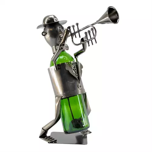 Trumpet Player Bottle Holder